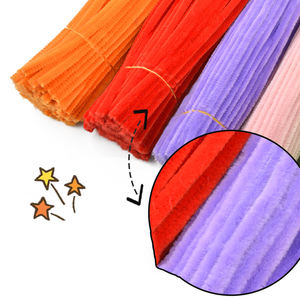 El sanatları için toptan 6mm bulanık tel bükülmüş çubuk yaratıcı DIY el sanatları yün kök kabarık Bar demir tel yaratıcı dekorasyon - Product Image 6