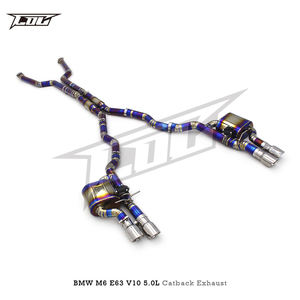 Escape Catback de titanio con control valvetronic de fábrica para <span class=keywords><strong>BMW</strong></span> <span class=keywords><strong>M6</strong></span> E63 <span class=keywords><strong>V10</strong></span> 5.0L 2006-2010, silenciador de tubo de escape de coche de carreras - Product Image 2
