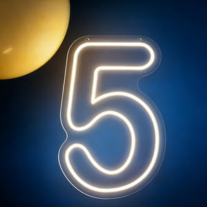 Lumières néon LED numérotées <span class=keywords><strong>de</strong></span> 1 à 9 pour décoration <span class=keywords><strong>de</strong></span> fête d'anniversaire, décoration <span class=keywords><strong>de</strong></span> mariage et décoration murale <span class=keywords><strong>de</strong></span> chambre - Product Image 5