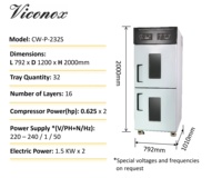 Armoire de Fermentation Électrique en Acier Inoxydable 32 Panneaux pour Pains et Pâtes, avec Compresseur de Haute Qualité, Nouveau Modèle