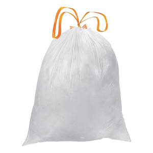 Plastic Disposable Garbage <b>Bags</b> with Handles, Draw Tape Garbage <b>Bags</b>, Garbage <b>Bag</b> with <b>String</b> - Product Image 3