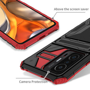 Custodia per Slot per schede staccabile per <span class=keywords><strong>Xiaomi</strong></span> 11T Pro Poco X4 Pro 5G M4 M3 X3 NFC custodia per cavalletto antiurto per Redmi Note 11 11S 10 <span class=keywords><strong>9A</strong></span> - Product Image 4