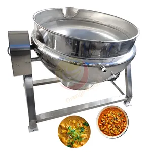 ORME Vertical Self Stir Soup Pot Double Jacketed Kettle Tomato Chilli Sauce Cook Mixer Machine with Agitator