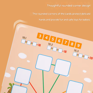 Permainan Papan Matematika Edukasi Dini Anak-Anak Paling Populer Kartu Kognitif Digital untuk Balita Mainan Otak - Product Image 6