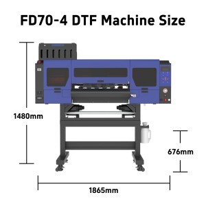 4 đầu Epson được trang bị máy in dtf để in Nhiều màu kỹ thuật số - Product Image 2