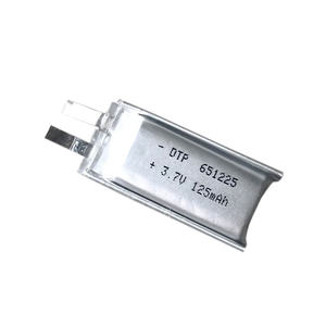 Süper <span class=keywords><strong>ultra</strong></span> küçük 061225 601225 110 mah 130 mah 3.7 v li-ion polimer pil - Product Image 1