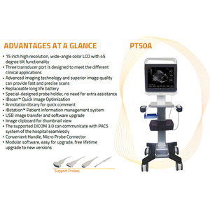 Scanner à ultrasons numérique léger BMV PT50A, équipement vétérinaire portable et léger avec écran tactile - Product Image 6