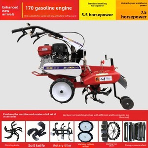 Máquina Multifuncional a Gasolina para Abrir Surcos y Cubrir la Tierra, para Formar Caminos y Labrar Granjas de Jengibre - Product Image 1