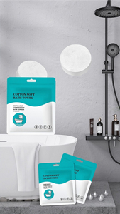 Serviette de bain et de voyage jetable compressée, extra épaisse, non tissée, emballée individuellement, extensible, écologique - Product Image 2