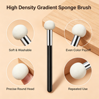 Éponge à ongles à gradient haute densité, pinceau à ongles rond, pinceau à ongles ombré, outil de nail art lavable pour manucure DIY