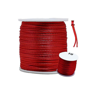 Cordon en <span class=keywords><strong>nylon</strong></span> satiné personnalisé de 0,8 mm à 3 mm, <span class=keywords><strong>fil</strong></span> à tresser coloré pour la fabrication de bijoux, bracelets, macramé et artisanat DIY - Product Image 1