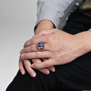 Anillo Masónico Hexagonal de Acero de Titanio, Joyería de Moda para Hombre, Regalo - Product Image 2