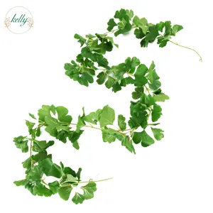 Artificial Plant Vines Wall Hanging Rattan Leaves Branches Outdoor Garden Home Decoration Plastic Silk Leaf Green Plant