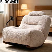 Fauteuil à bascule en tissu confortable pour la maison, ensemble de fauteuils de salon modernes haut de gamme, dernière collection de fauteuils de détente verts design