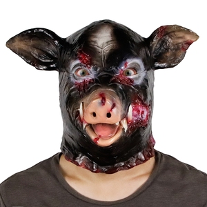 Maschera Di Copertura Integrale Halloween – Cosplay Unisex, Props Per Feste E Party, Colore Nero