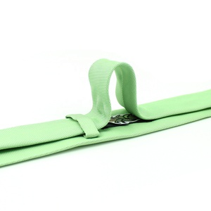 China Wholesale Custom Necktie Classic Slim Skinny 100% Silk Woven Men Solid Color Plain Prasinous <strong>Sage</strong> <strong>Green</strong> Silk <strong>Tie</strong> for Men - Product Image 6