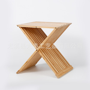 <b>Bamboo</b> folding <b>stool</b>, outdoor leisure folding chair, homestay hotel balcony chair, how many folding <b>stools</b> are available for - Product Image 3