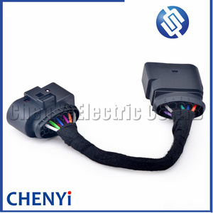 1PCS 10p để 14P chuyển đổi khai thác cắm 1j0973737 <span class=keywords><strong>1j0973835</strong></span> cho VW Audi Halogen đèn pha chuyển đổi đèn Pha Xenon Adapter Cáp - Product Image 2
