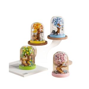 Compatible con Juguetes Educativos ABS, Bloques de Construcción de <span class=keywords><strong>Casa</strong></span> del Árbol de Flores de Cerezo para las Cuatro Estaciones, Regalo - Product Image 1