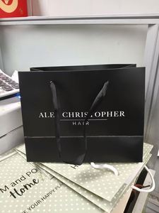 Elegant White Paper Gift <b>Bag</b> for Favor Ribbon Handle & Custom Size Available Party Favor Packaging - Product Image 5