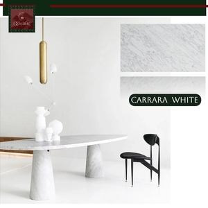 Table console en marbre <span class=keywords><strong>Bianca</strong></span> Carrara de luxe GOLDKING, meuble parfait pour hôtel, villa, boutique, maison d'hôtes, spa - Product Image 4