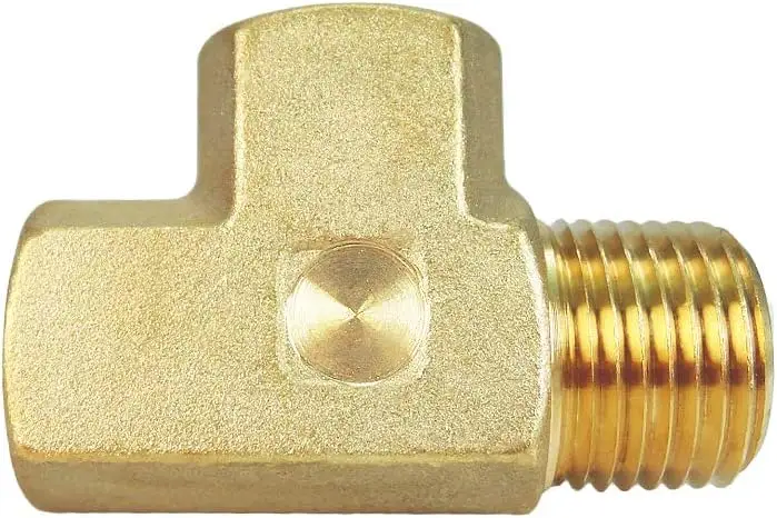 Reduktor Ellbogen 1/2" bis 3/8" ID Schlauchstange 90 Grad L Rechtswinkel Zusammenschluss Messing-Fitting Wasser/Kraftstoff/Luft