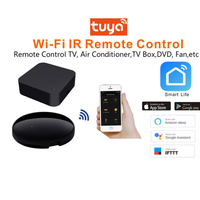 Télécommande universelle intelligente Wi-Fi Tuya avec contrôle vocal Alexa Google et blaster infrarouge pour TV, climatiseur et ventilateur, compatible Smart Life APP