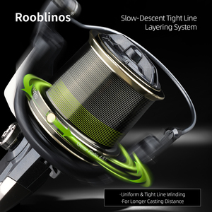ROOBLINOS ST Surf Carp Fish Reel 9000 12000 Moteur Métallique Pro-Cast <span class=keywords><strong>Moulinet</strong></span> Spinning <span class=keywords><strong>Longue</strong></span> Portée avec Système de Bobinage de Précision - Product Image 5