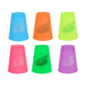 Tasses à empiler semi-transparentes pour enfants, 6 pièces, jouet de développement des compétences pour la coordination œil-main - Product Image 5