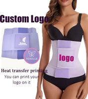 Faja reductora de compresión alta Hourglass con velcro para mujer, corsé moldeador de cuerpo, banda adelgazante y control de abdomen