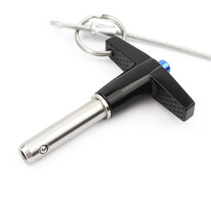 Goupille de verrouillage à bille à dégagement rapide de haute qualité en acier inoxydable <span class=keywords><strong>303</strong></span> 6mm de diamètre. Goupilles de verrouillage à billes de type T pouces 100mm Longueur de poignée - Product Image 3