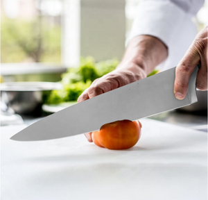 المهنية 14 بوصة سوبر شارب الفولاذ المقاوم للصدأ المطبخ سكين الجزار مع الخشب مقبض - Product Image 5
