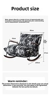 Fauteuil à bascule moderne de luxe en métal, style rétro zen, pour salon, chambre, balcon, mobile, relaxant, nouveau style chinois pour la maison