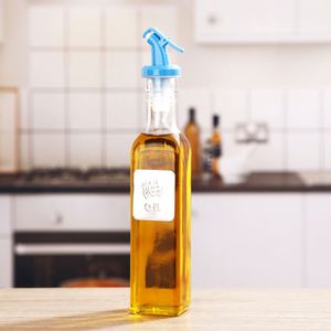 New Design 500Ml Glass Jar <b>Plastic</b> Top Gravity Vinegar and Olive Pot Cooking Vegetable Kitchen Oil Dispenser - Product Image 6