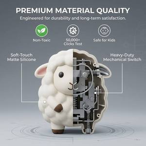 Lindo Juguete Sensorial Antiestrés con Interruptor Mecánico de Animalitos, Sonido de Clic Satisfactorio, Llavero de Descompresión, Regalo al por Mayor - Product Image 6