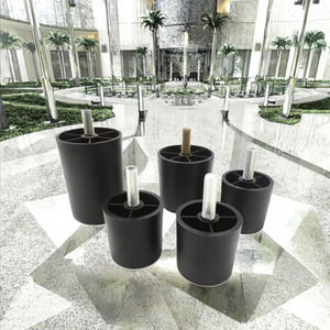 Pieds <span class=keywords><strong>de</strong></span> meubles <span class=keywords><strong>de</strong></span> cuisine au design moderne, en plastique robuste, bois brun et noir, personnalisables, OEM, pieds <span class=keywords><strong>de</strong></span> canapé - Product Image 3