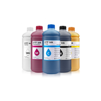 Ocbestjet Fabricant 1000ML Encre blanche sans sédiments DTF Tinta Encre pigmentée pour imprimante Epson XP600 L1800 L805 DX5 4720 I3200