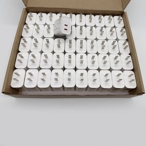 Cargador de Pared PD de 25 W con Doble Puerto Tipo C, Enchufe Estadounidense, Adaptador de Carga Rápida para iPhone, para Teléfono Móvil <span class=keywords><strong>Samsung</strong></span>, Juego de Cables de Cargador - Product Image 5