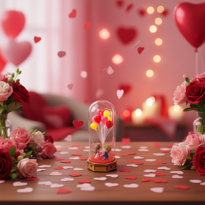 EB <b>Couple</b> Balloon Glass <b>Ornaments</b> 36pcs Valentine's Day Decorations Modern Style - Product Image 2