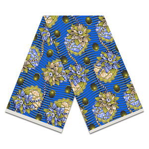 <span class=keywords><strong>Nappes</strong></span> WaxPrint pour les fêtes Tissu imprimé à la cire double face Imprimés africains modernes Pagne En Tissu Tissu Ankara Tissu numérique personnalisé - Product Image 6