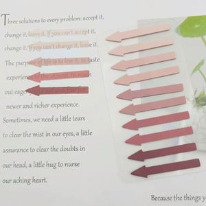 Colorful Arrow Shaped Transparent Self-Adhesive Writable Sticky Notes Page Markers Index Tabs for <b>Book</b> Reading Office School - Product Image 4