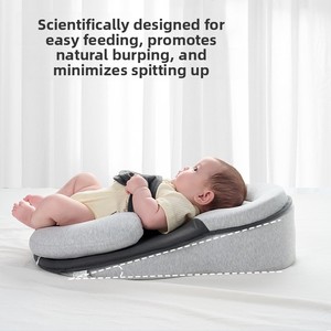 Almohada <span class=keywords><strong>de</strong></span> <span class=keywords><strong>Lactancia</strong></span> para Bebés Recién Nacidos con Inclinación Cómoda y Soporte <span class=keywords><strong>de</strong></span> Látex Suave para la <span class=keywords><strong>Lactancia</strong></span> Materna - Product Image 2