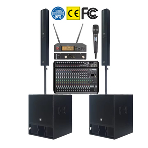 Professional Audio DJ Party Stage <strong>Sound</strong> <strong>System</strong> 4x4 Columns Pro Column Speaker 18-Inch Active Subwoofer 8ohm PA <strong>System</strong> Stage - Product Image 1