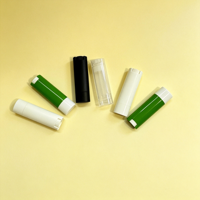 Plastik OEM ODM Boş Ruj Tüpü Özelleştirilmiş Renk 4.5g Çevirmeli Oval Ruj Tüpü Kozmetik Dudak Balsamı Kabı