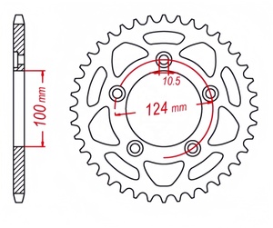 Pignon de moto personnalisé 520 chaîne en aluminium 7075 pour <span class=keywords><strong>Ducati</strong></span> Scrambler 800/1100/400 <span class=keywords><strong>Monster</strong></span> <span class=keywords><strong>797</strong></span>/821/937 899/959 Panigale - Product Image 6