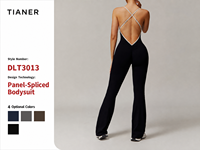 Combinaison de yoga sans couture pour femme, justaucorps dos nu, combinaison de sport taille haute à jambe évasée, tenue de fitness et de sport, personnalisable OEM