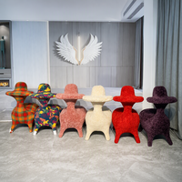 Fauteuil d'appoint moderne et créatif en forme d'animal, chaise de jeu individuelle, tabouret paresseux pour salon, chambre à coucher, chambre d'enfant