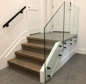 Wand halterung Edelstahl Glas geländer Halterungen Glas Handlauf Baluster Schwarz Abstands schrauben Beschläge