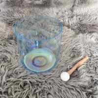 Ensemble de bols chantants en cristal pur à 99,99 %, 440 Hz/432 Hz – Son de guérison, la version améliorée la plus vendue par Sing Sound Healing Studio pour les clients