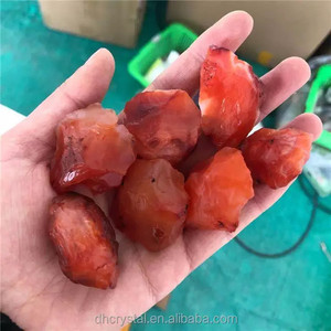 Pierres précieuses brutes naturelles sculptées en gros, cornaline rouge, cristaux rugueux, à vendre - Product Image 3